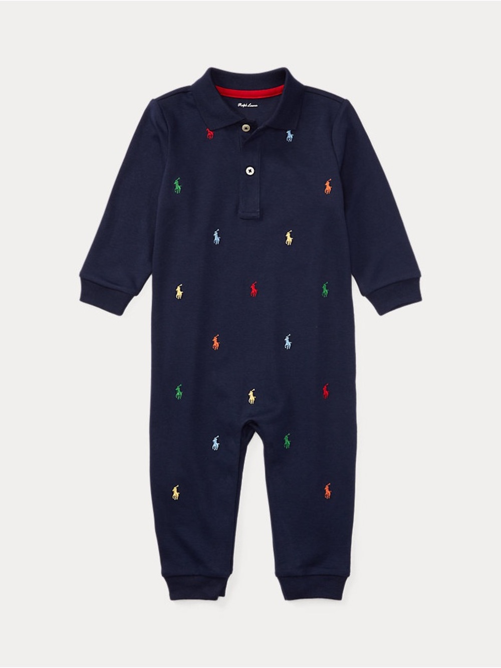 Ralph Lauren Polo Pony Soft Cotton Polo Coverall Size 6 months